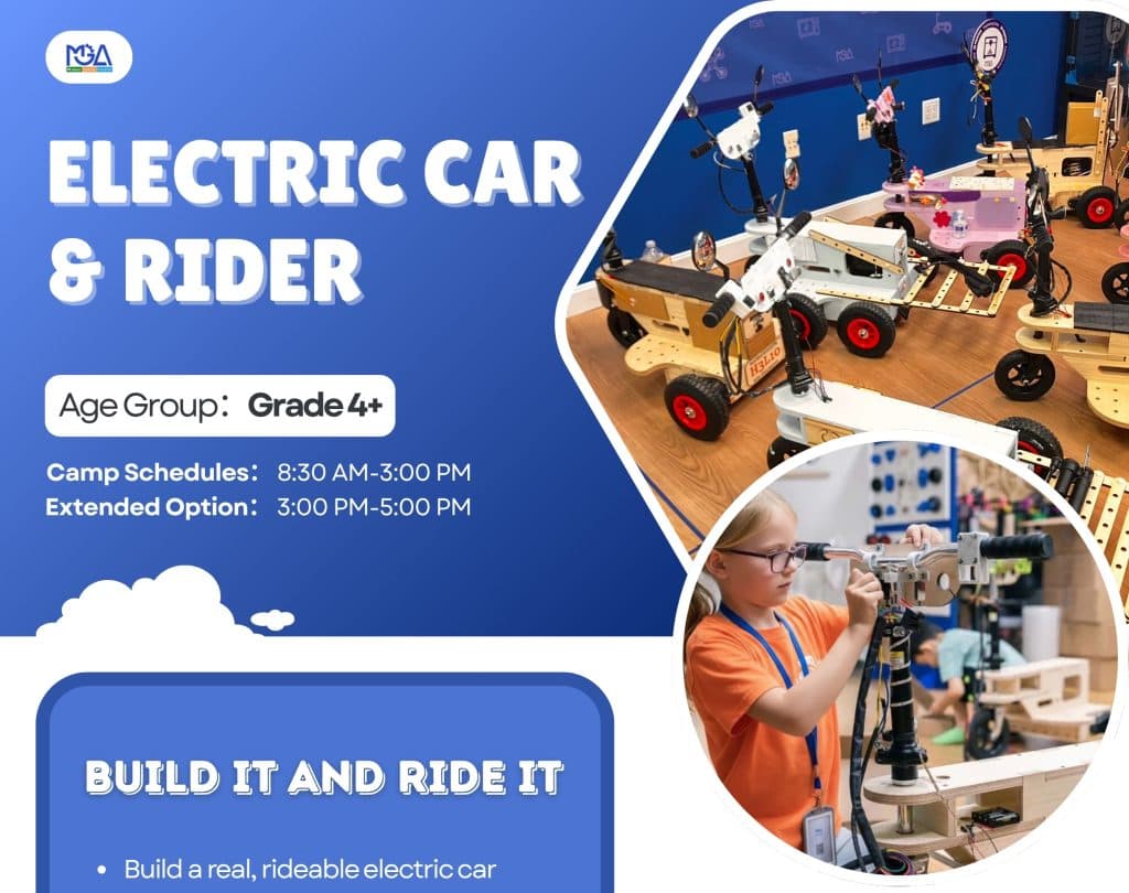 Electric Car & Rider Camp