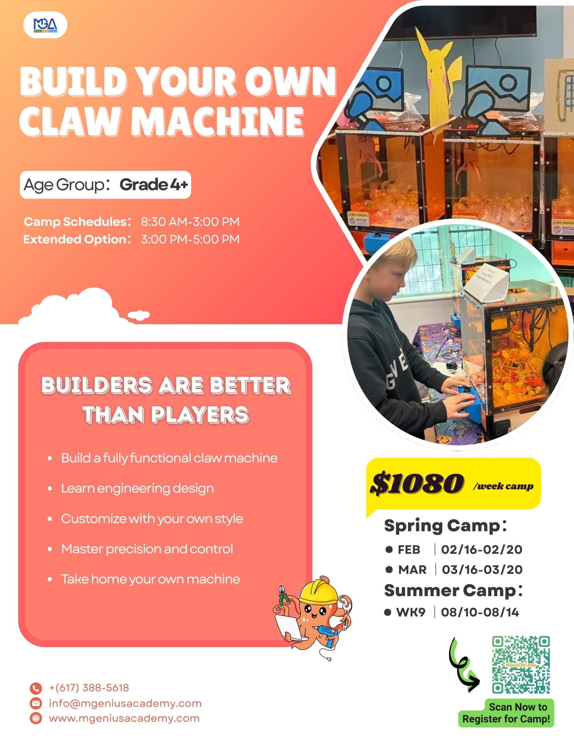 Build Your Own Claw Machine Camp