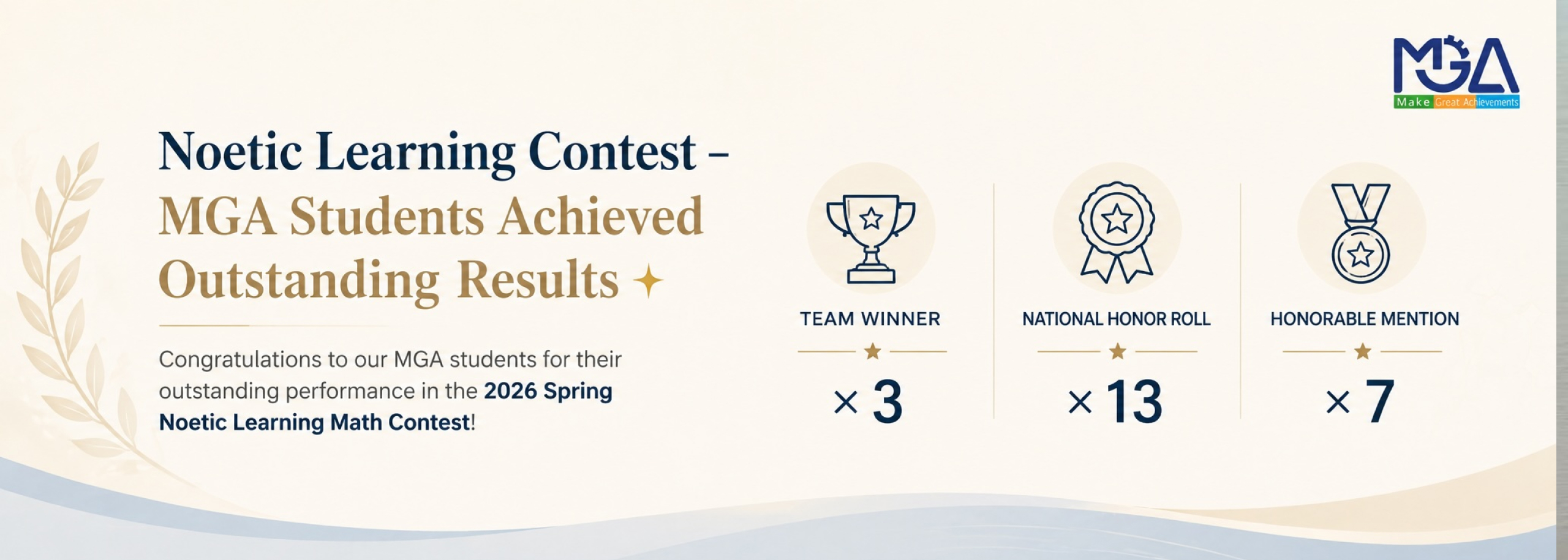 MGA Noetic Learning Contest Awards in Boston MA