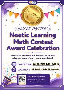 Noetic Learning Math Contest Award Celebration 2026